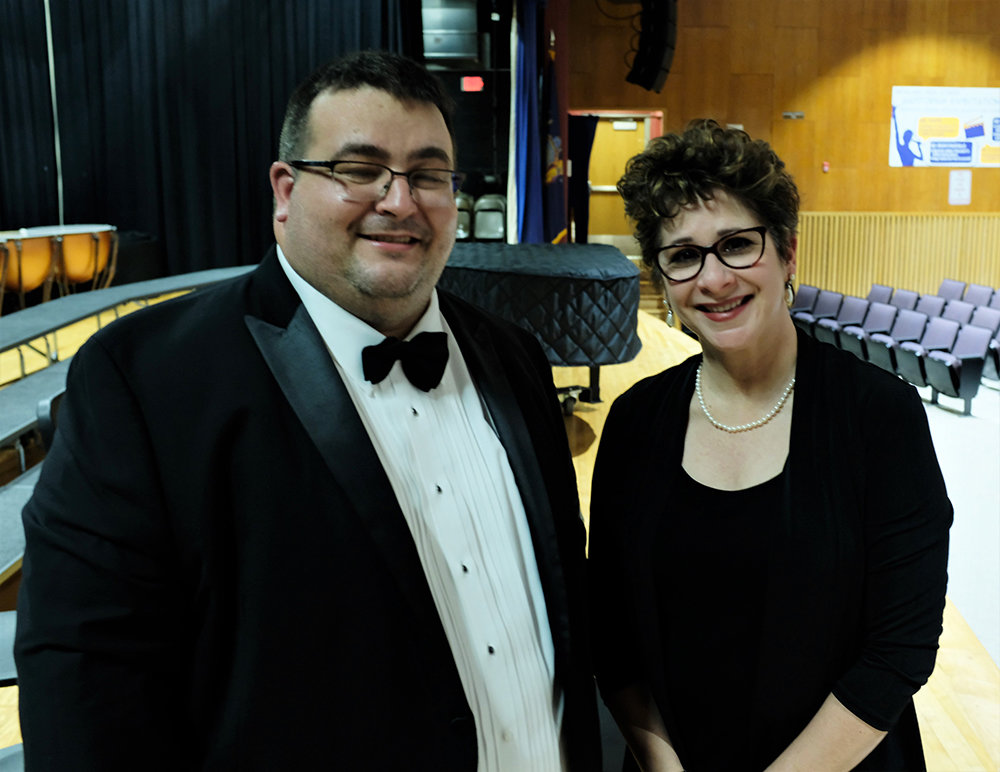 Highland Band Director Dan Shaut and Choir Director Erin Matthews